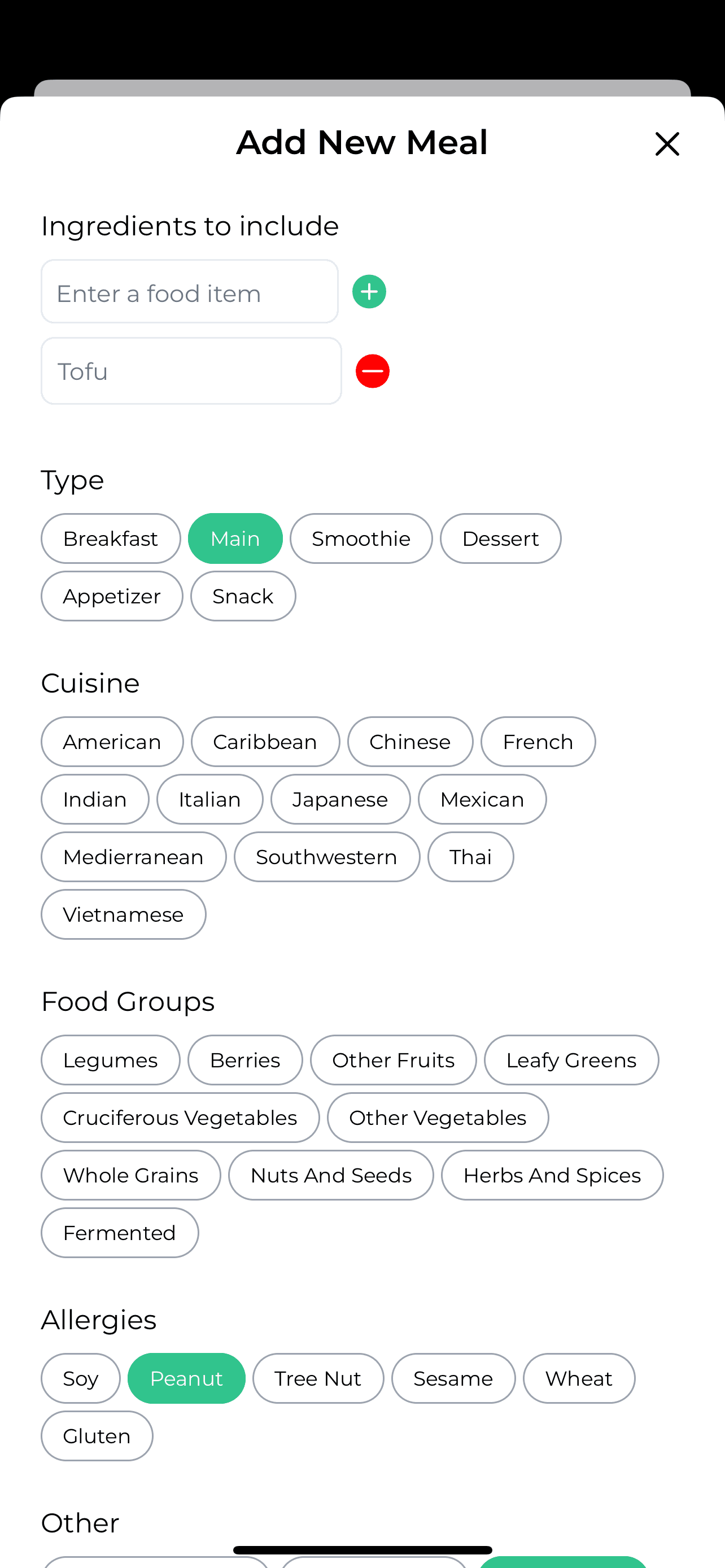 Generate meal ideas on the fly